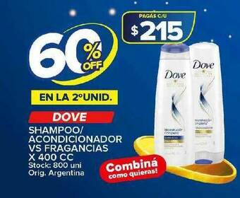 Carrefour Maxi Dove Shampoo Acondicionador Vs Fragancias oferta