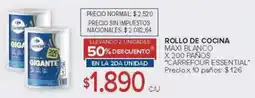 Carrefour Carrefour essential maxi blanco oferta