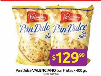 Cordiez Pan Dulce Valenciano Con Frutas oferta