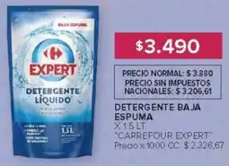 Carrefour Carrefour expert detergente baja espuma oferta