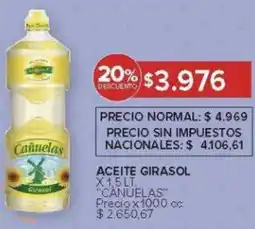 Carrefour Canuelas aceite girasol oferta
