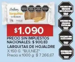 Carrefour Bulnez larguitas de hojaldre oferta