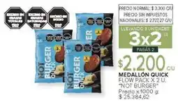 Carrefour Not burger medallón quick flow pack oferta