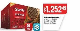 Makro Hamburguesas Swift oferta