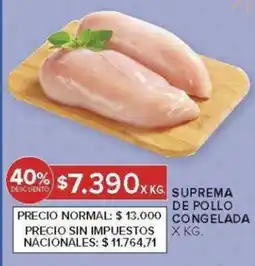 Carrefour Suprema de pollo congelada oferta