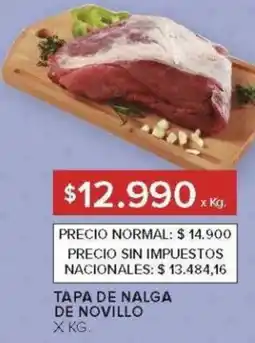 Carrefour Tapa de nalga de novillo oferta