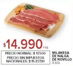 Carrefour Milanesa de nalga de novillo oferta