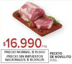 Carrefour Peceto de novillito oferta