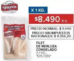 Carrefour Epuyen filet de merluza congelado oferta