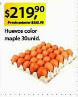 Supermercados Damesco Huevos Color Maple oferta