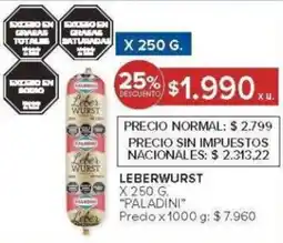 Carrefour Paladini leberwurst oferta