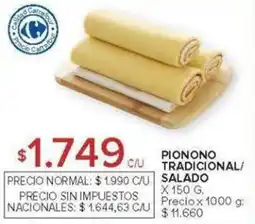 Carrefour Pionono tradicional/ salado oferta