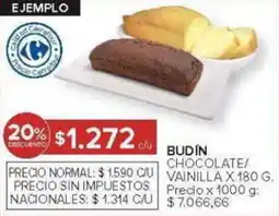 Carrefour Budín chocolate/ vainilla oferta