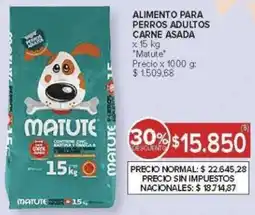 Carrefour Matute alimento para perros adultos carne asada oferta
