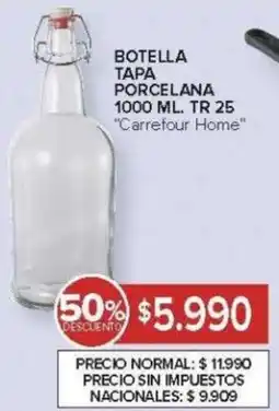 Carrefour Carrefour home botella tapa porcelana oferta