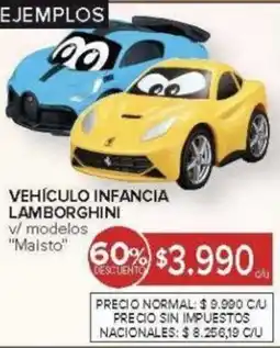 Carrefour Maisto vehículo infancia lamborghini v/ modelos oferta