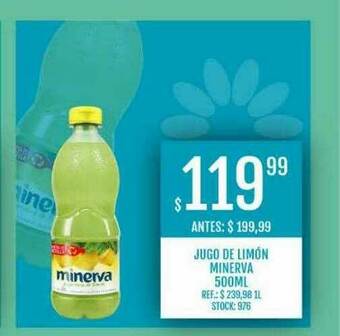 Supermercados Todo Jugo De Limón Minerva oferta