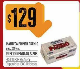 Supermercados Vea Manteca Primer Premio oferta