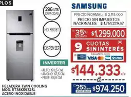 Carrefour Samsung heladera twin cooling oferta