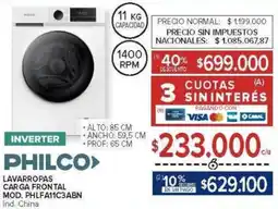 Carrefour Philco lavarropas carga frontal oferta