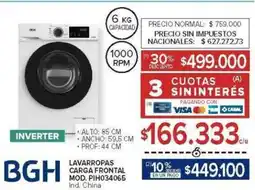 Carrefour Bgh lavarropas carga frontal oferta