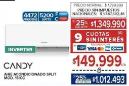 Carrefour Candy aire acondicionado split oferta