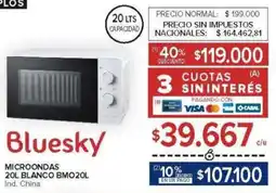 Carrefour Bluesky MICROONDAS oferta