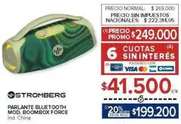 Carrefour Stromberg parlante bluetooth oferta