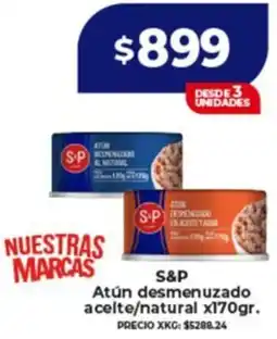 Supermayorista Vital S&p atún desmenuzado aceite/natural oferta