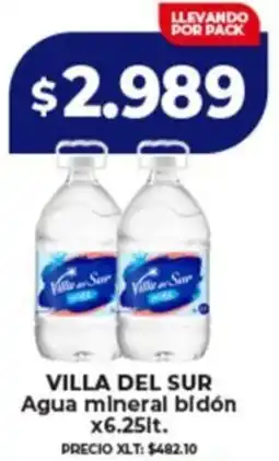 Supermayorista Vital Villa del sur agua mineral bidón oferta