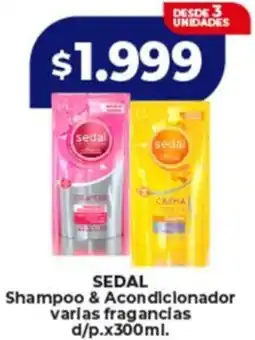 Supermayorista Vital Sedal shampoo & acondicionador varlas fragancias d/p. oferta