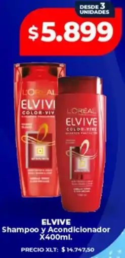 Supermayorista Vital Elvive shampoo y acondicionador oferta