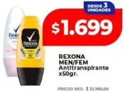 Supermayorista Vital Rexona men/fem antitranspirante oferta