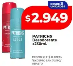 Supermayorista Vital Patrichs desodorante oferta
