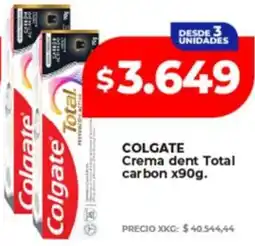Supermayorista Vital Colgate crema dent total carbon oferta