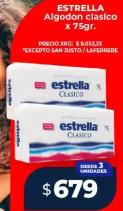 Supermayorista Vital Estrella algodon clasico oferta