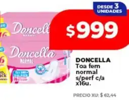 Supermayorista Vital Doncella toa fem normal s/perf c/a oferta