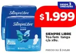 Supermayorista Vital Siempre libre toa fem tanga c/a oferta