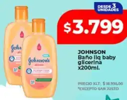 Supermayorista Vital Johnson baño llq baby glicerina oferta