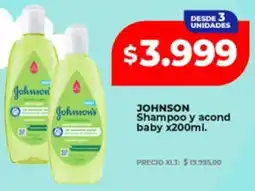 Supermayorista Vital Johnson shampoo y acond baby oferta