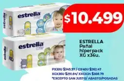 Supermayorista Vital Estrella pañal hiperpack XG oferta