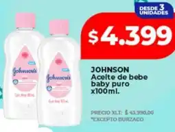 Supermayorista Vital Johnson aceite de bebe baby puro oferta
