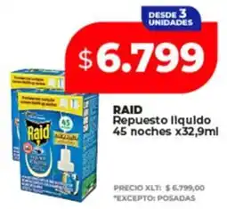 Supermayorista Vital Raid repuesto liquido oferta