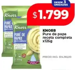 Supermayorista Vital Knorr pure de papa receta completa oferta