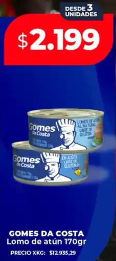 Supermayorista Vital Gomes da costa lomo de atún oferta