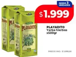Supermayorista Vital Playadito yerba hierbas oferta