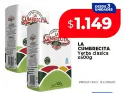 Supermayorista Vital La cumbrecita yerba clasica oferta