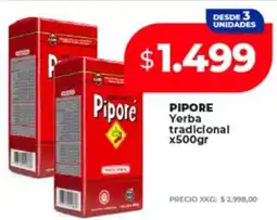 Supermayorista Vital Pipore yerba tradicional oferta