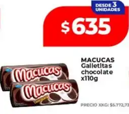 Supermayorista Vital Macucas galletitas chocolate oferta