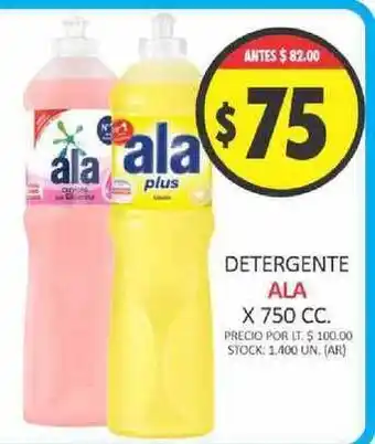 Supermercados Becerra Ala Detergente x 750cc oferta